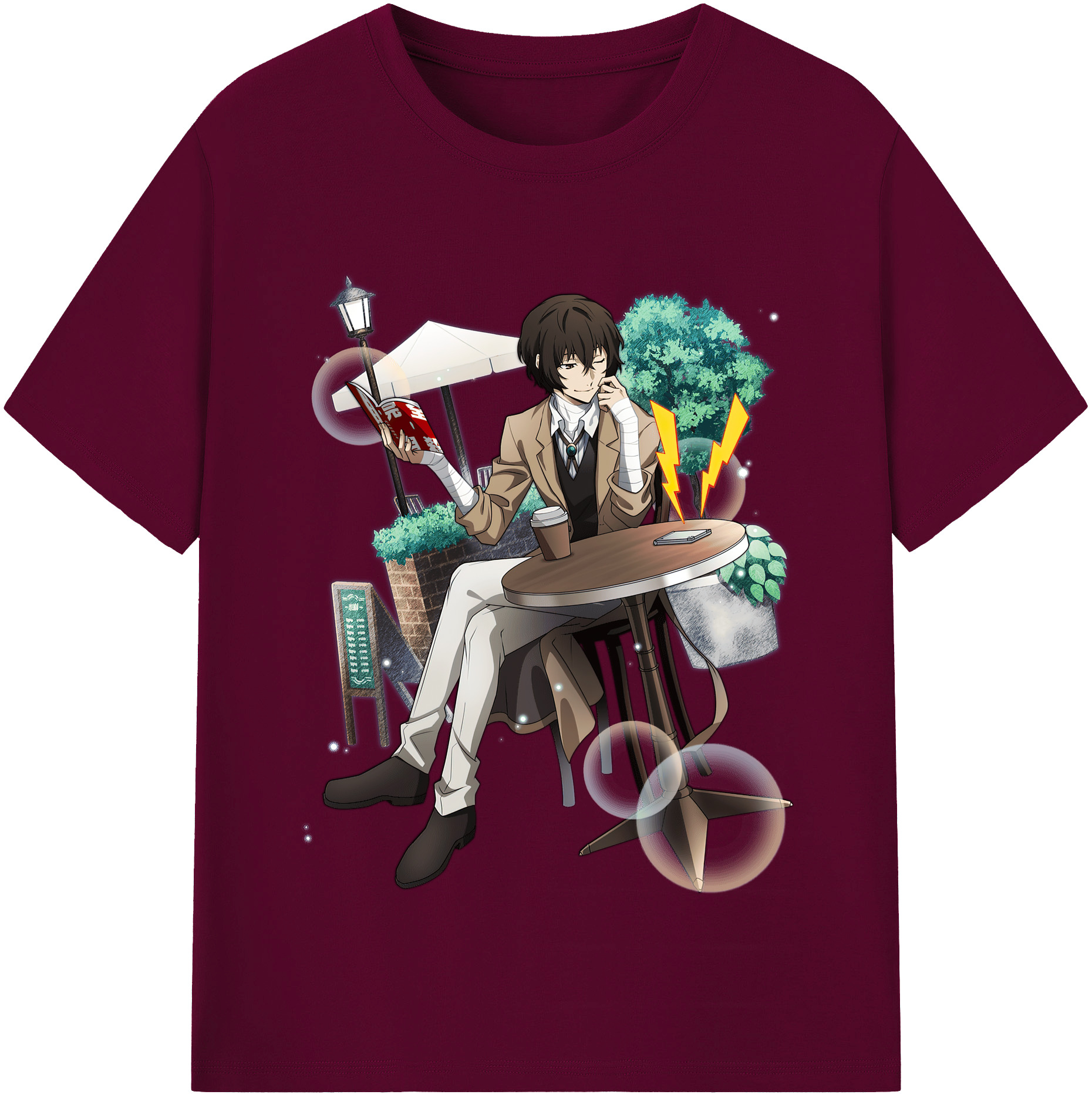 （画像用） 文豪ストレイドッグス Bungo Stray Dogs レディースカジュアルプリントTシャツ（綿100％）